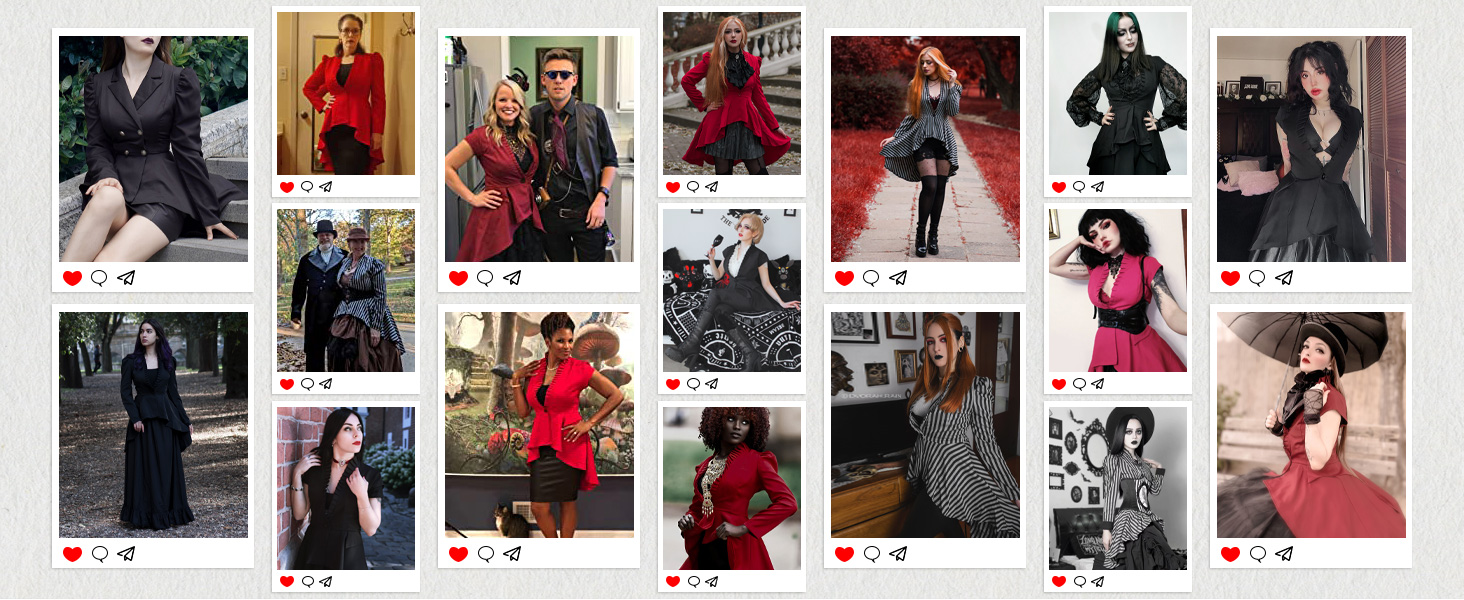 Жіночий костюм на Хелловін: корсет-жакет у стилі ренесанс/вікторіан/готика/стеampunk, чорний, XL