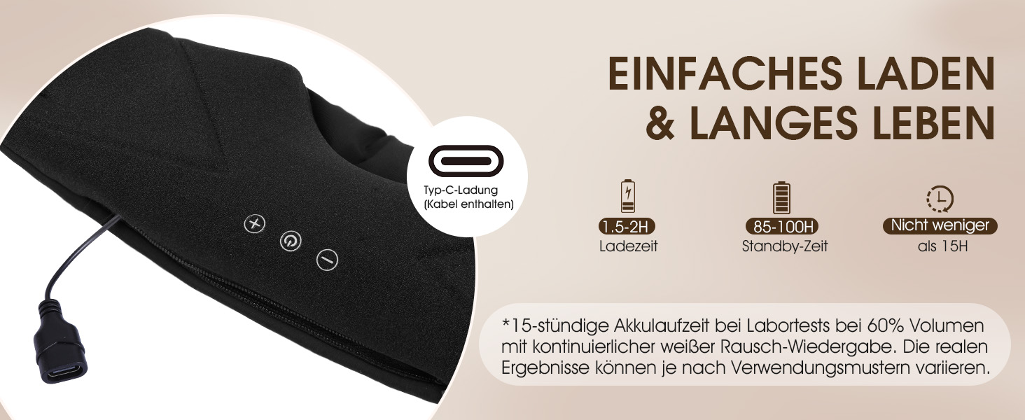 Bluetooth маска для сну з навушниками LC-dolida, повна блокування світла (Blackout), м'яка, чорна
