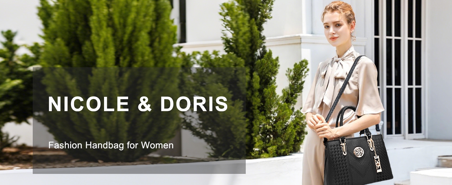 Жіноча сумка через плече NICOLE & DORIS — Елегантна сумка-кросбоді з екошкіри (PU), винно-червона