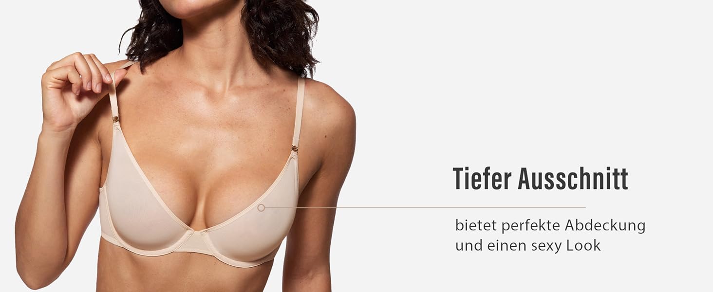 Чорний бюстгальтер INLYRIC з балконеткою, прозорий, з кісточками, мереживний, безшовний, глибокий виріз, для жінок, 85B