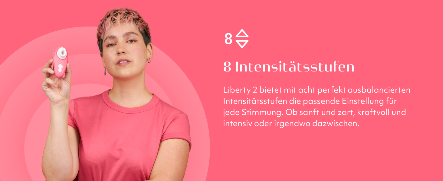 Womanizer Pleasure Air Toy – Стимулятор клітора з 8 рівнями інтенсивності, водонепроникний вібратор для жінок та пар, Sage Green (Pink, Liberty 2)