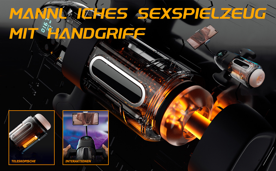 Електричний мастурбатор для чоловіків з телескопічною функцією та сукцією, 9 вібрацій. Іграшка для дорослих, для соло-використання