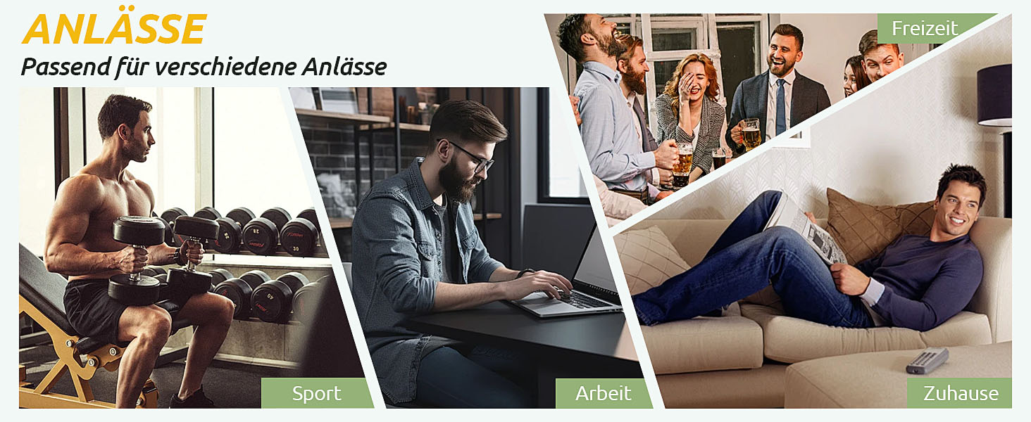 Чоловічі труси CLALER з бамбука (6 шт.) - дихаюча спортивна білизна з антибактеріальним ефектом, чорний+сірий+синій+червоний+зелений+жовтий