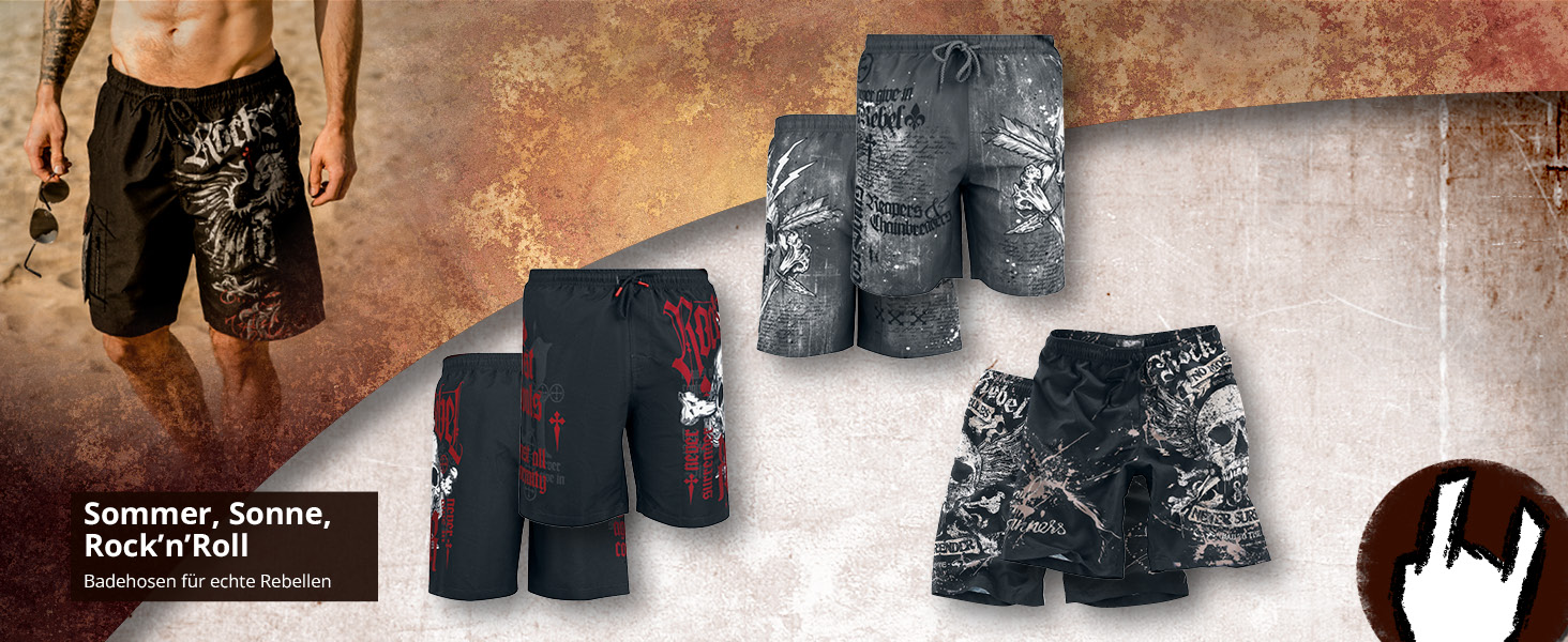 Чоловіча сорочка Rock Rebel з рок-принтом XXL чорно-біла