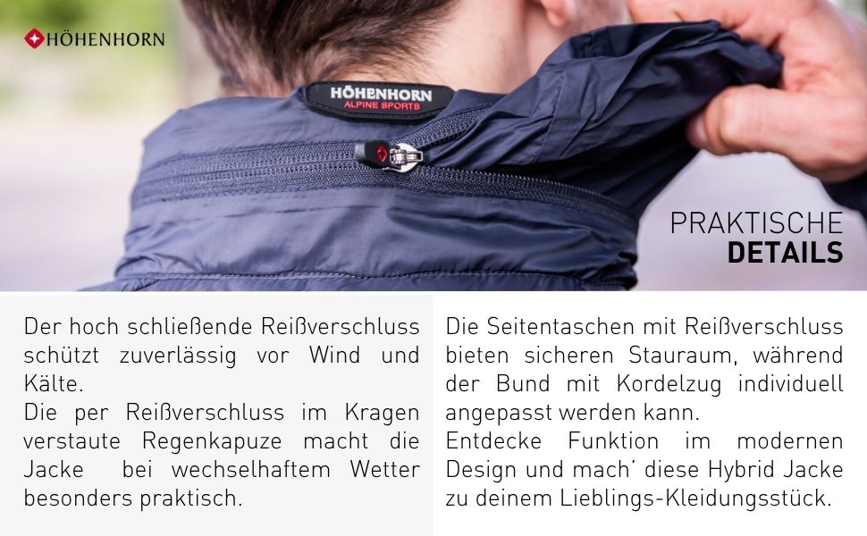 Чоловіча гібридна куртка Höhenhorn Kaprun Softshell стібана спортивна куртка, темно-синя, розмір XL