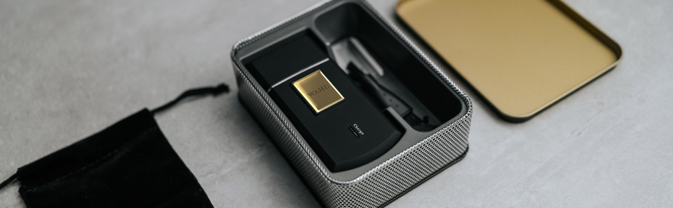 Електрична бритва для подорожей Wahl Travel Shaver Gold Edition — акумуляторна компактна машинка для гоління чоловіків, золотиста
