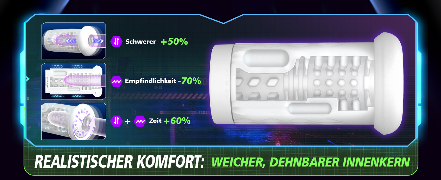 Електричний мастурбатор для чоловіків з 7 режимами вібрації та телескопічною функцією - секс-іграшка, вібратор для пеніса