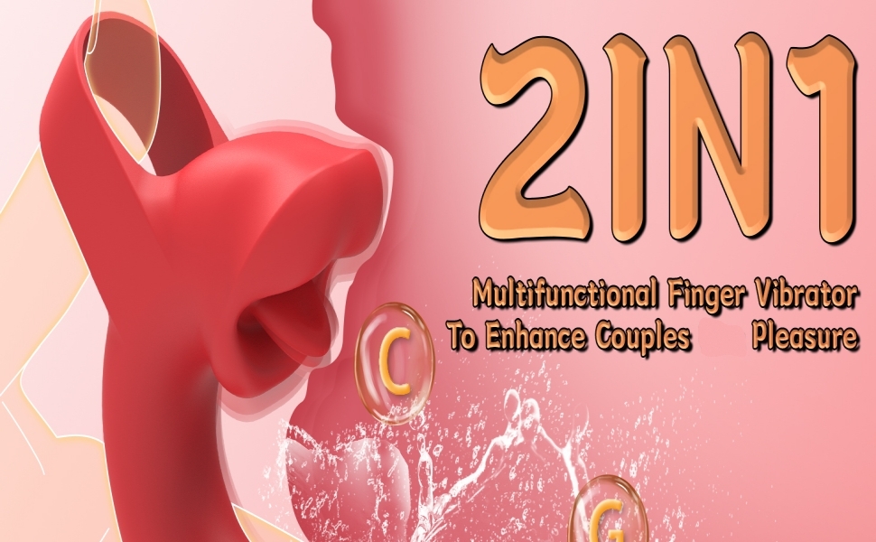 Вібратор для клітора з функцією язика – стимулятор, 10 режимів вібрації, водонепроникний та перезаряджуваний, міні вібратор з силікону для G-точки та сосків, еротична іграшка для жінок та пар