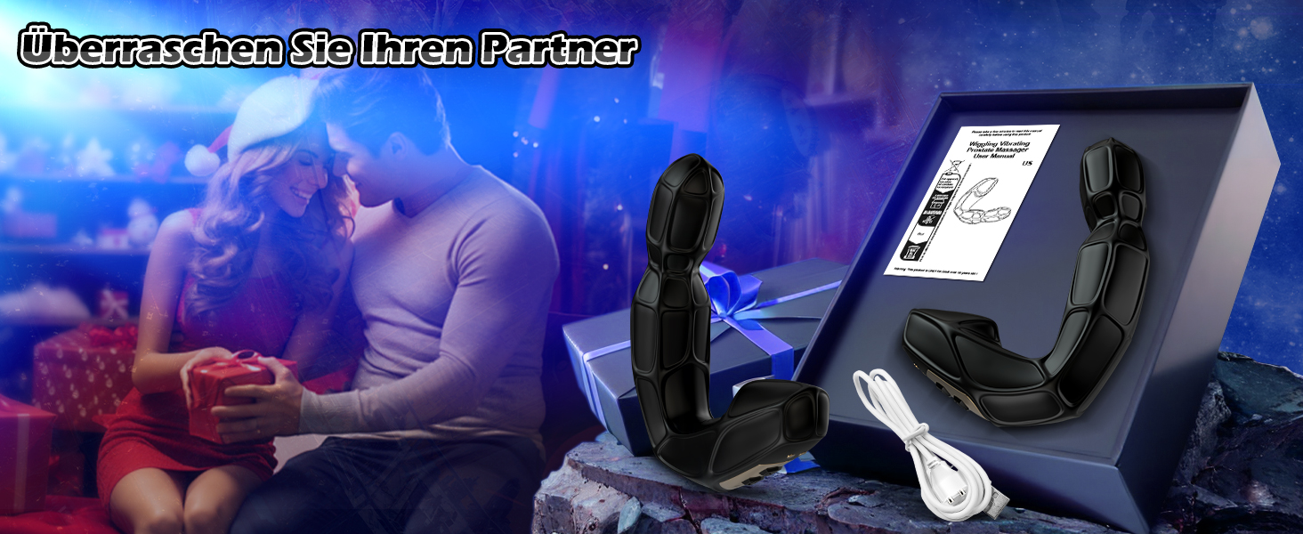 Вібратор для чоловіків Analplug для чоловіків – стимуляція простати, анальний плагін, секс-іграшка для чоловіків з 10 обертами та 10 вібраціями, секс-іграшка для пар Buttplug