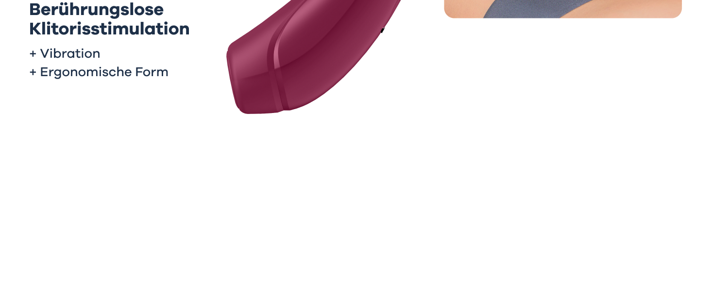 Satisfyer Curvy 1 Connect: Вібратор для клітора з додатком, 13.5 см, бордовий колір - інтенсивний стимулятор з технологією тиску