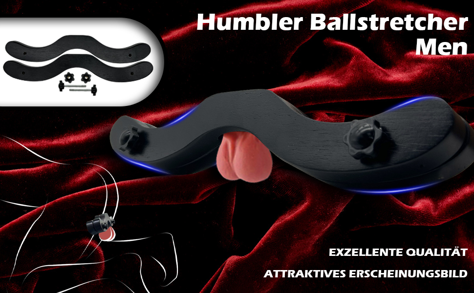 Дерев'яний пристрій для розтягування яєчок, чоловічий, регульований. Еротичний аксесуар для фетишу та ігор з підпорядкуванням