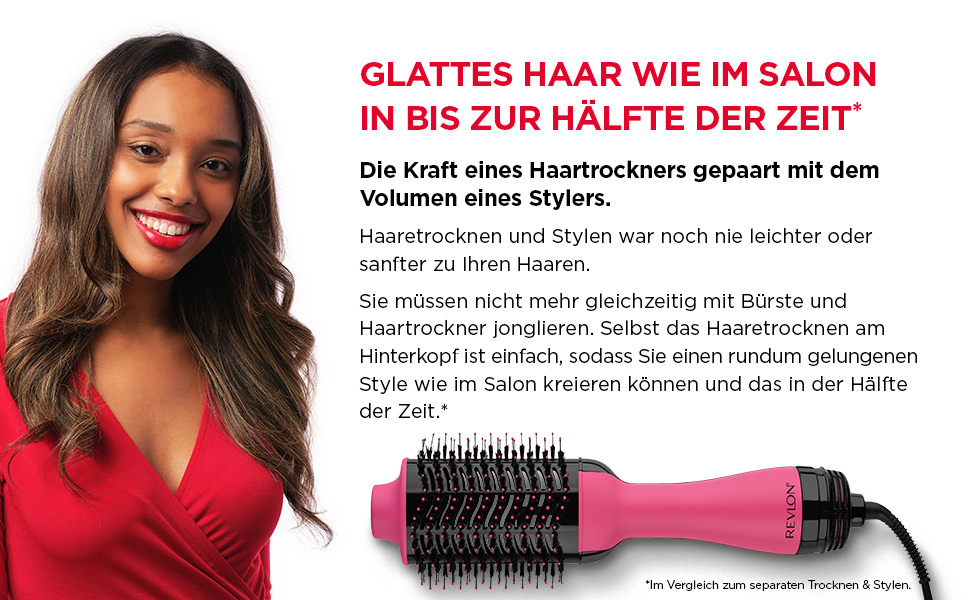 Фен-щітка Revlon Salon One-Step 2-в-1 для короткого та середнього волосся, іонізація та керамічне покриття, RVDR5282UKE, Чорний
