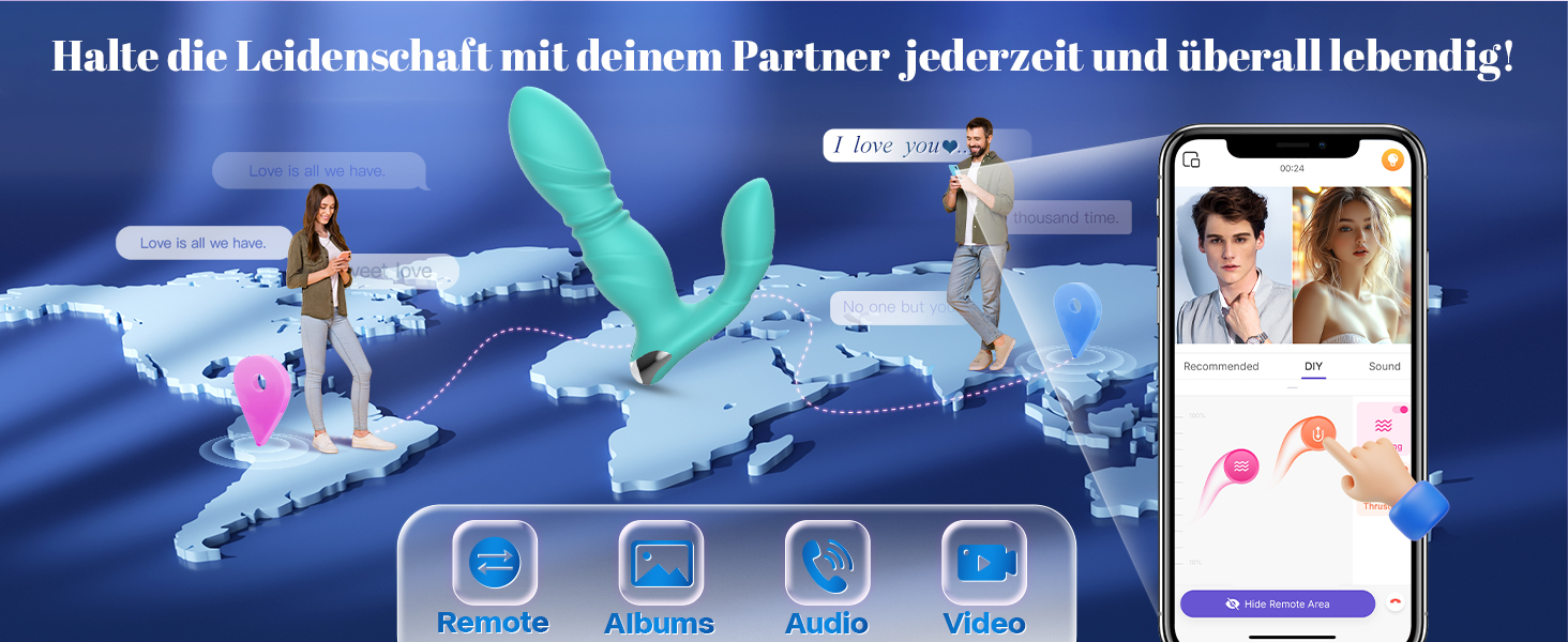 Дилдо для жінок Unikrealer з вібрацією G-точкою, 9 режимів, кліторальний стимулятор з пультом керування, іграшки для дорослих (зелений)