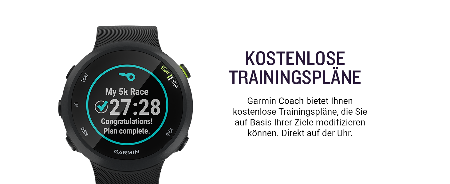 Спортивний GPS-годинник Garmin Forerunner 45 для бігу, фітнес-трекер з пульсометром та планами тренувань, червоний (розмір M)