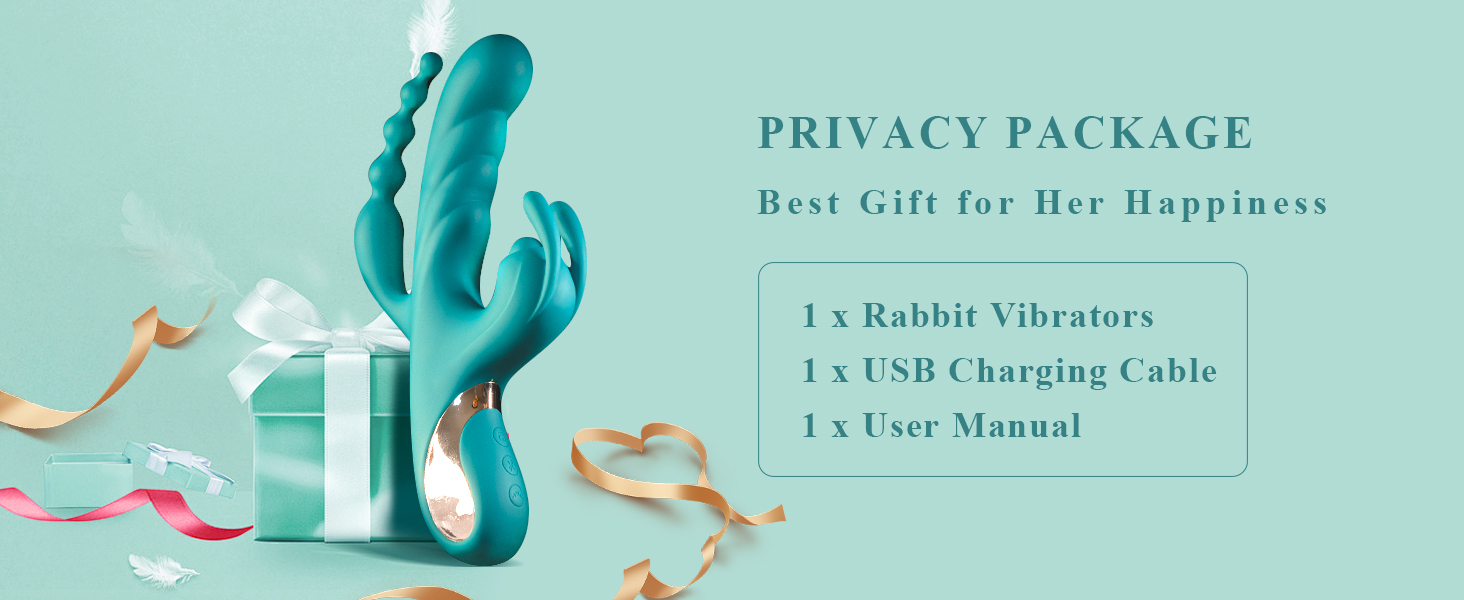 Вібратор G-Punkt Rabbit 3-в-1: анальний дildo, стимулятор клітора, для жінок. Силіконовий вібратор, іграшки для дорослих, для пар. 5 режимів вібрації, XXL