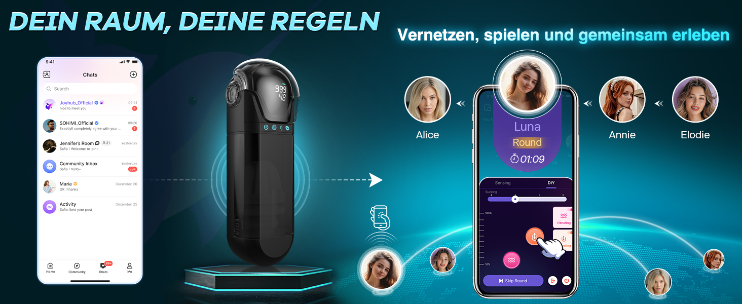 PRONFANS Мастурбатор для чоловіків з 9 режимами вібрації та стимуляції, 3D реалістична жіноча імітація, пеніс-насос, іграшка для дорослих