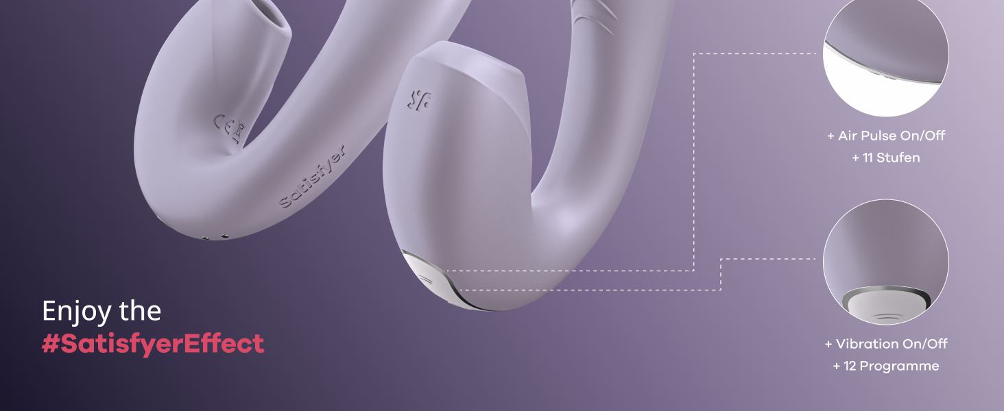 Satisfyer Sunray Connect App Rabbit - вібратор-кролик з підключенням до додатку | Стимуляція клітора та G-точки | Водонепроникний (IPX7) | Перезаряджуваний | З високоякісного силікону | Інтимний масажер для жінок (фіолетовий)