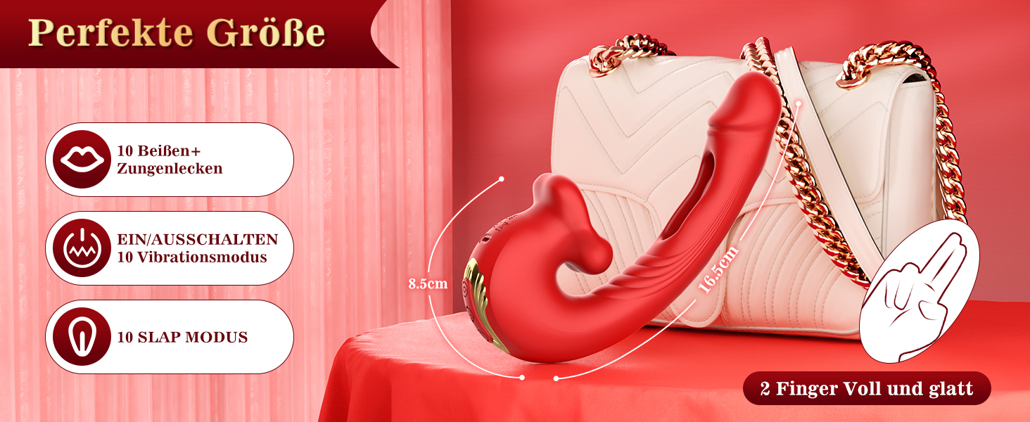 Вібратор для жінок Dildo з G-точкою, набір вібраторів з кліторальною стимуляцією, 10 режимів вібрації та 10 ударних режимів, секс-іграшка для жінок та пар, стимулятор клітора