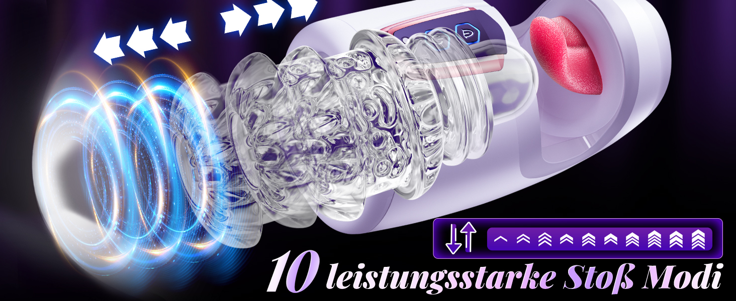 Електричний мастурбатор для чоловіків: стимуляція, оральний секс, 10 режимів, тренажер для пеніса