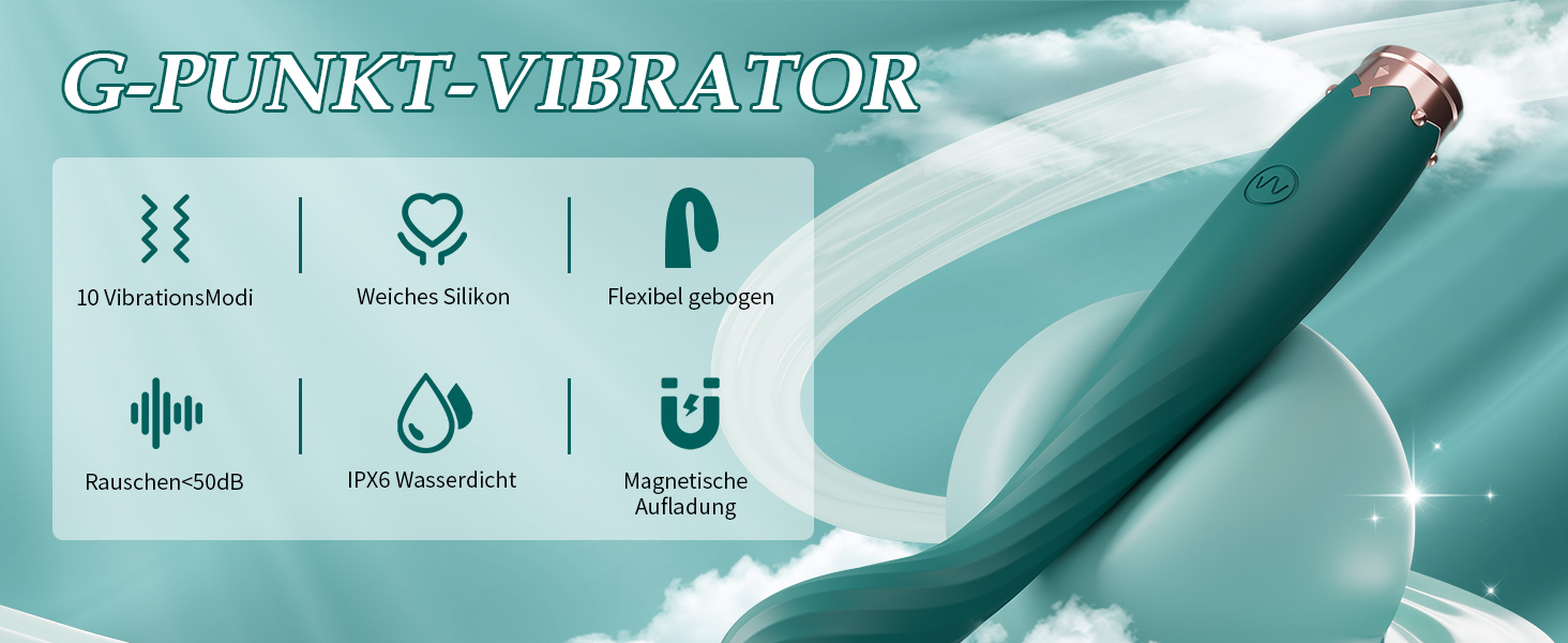 Вібратор жіночий секс-іграшка Dildo з точковим стимулятором G-точки, 10 режимів вібрації для жінок та пар