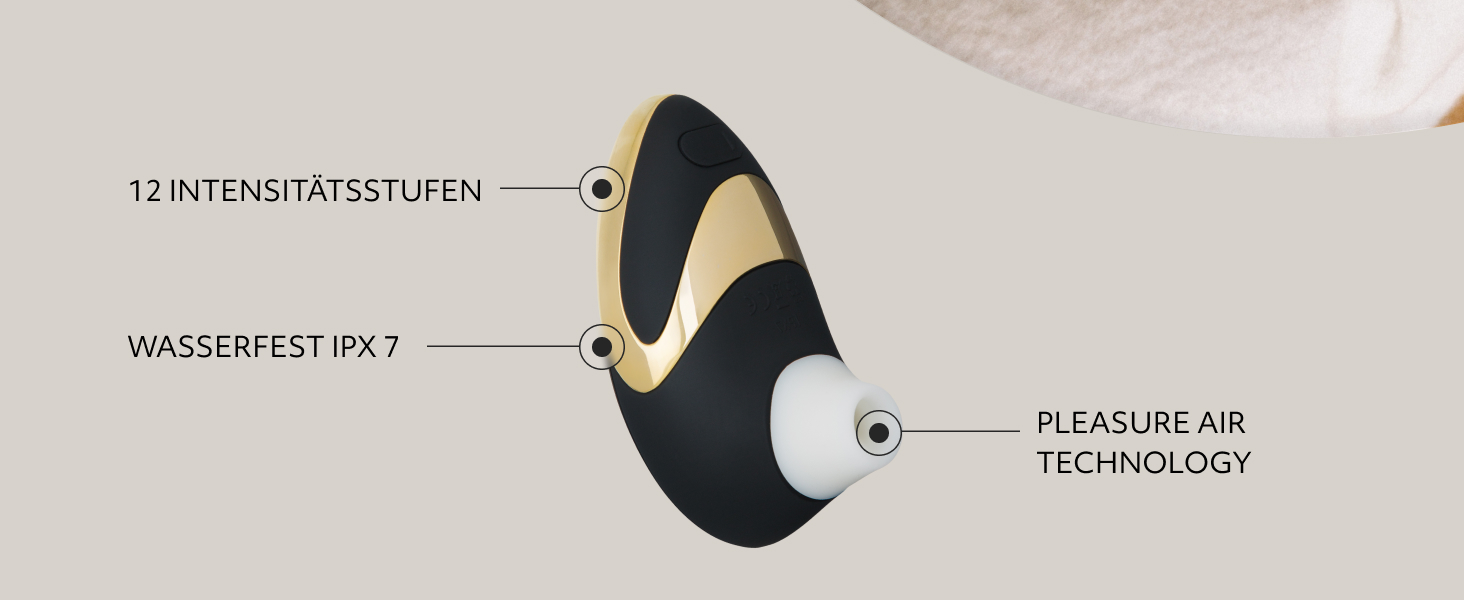 Womanizer PRO W500 - вібратор для стимуляції клітора, GOLD EDITION, чорний та золотий, 12 інтенсивностей, водонепроникний