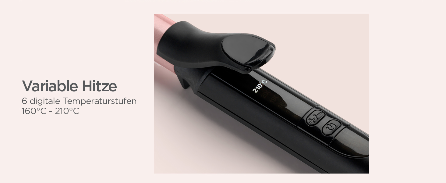 Щипці для завивки волосся BaByliss 19 мм, Warm Black Pink Gold, мережевий шнур 2.5 м