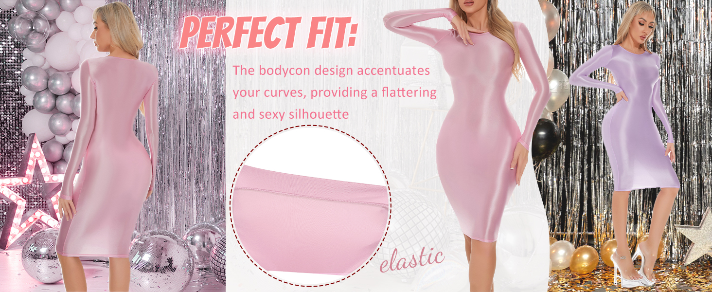 Сукня FEOYA для жінок: елегантна, довгим рукавом, сексуальна, облягаюча, для вечірок, нарядний, літня, з блискітками, bodycon, гладка, вечірня, сіра, розмір M