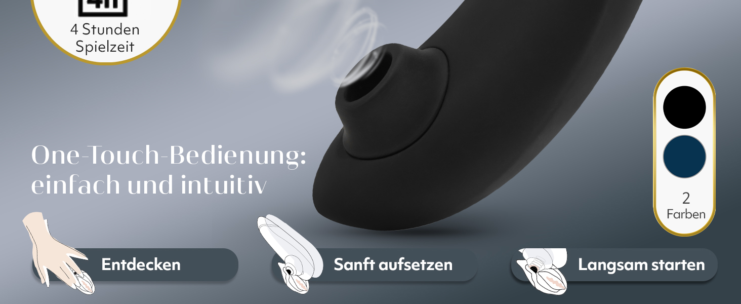 Womanizer Premium - вібратор для клітора з ефектом тиску, чорний та золотий | Інтимна іграшка для жінок | Секс-іграшки для дорослих, для пар | Подарунок для жінок