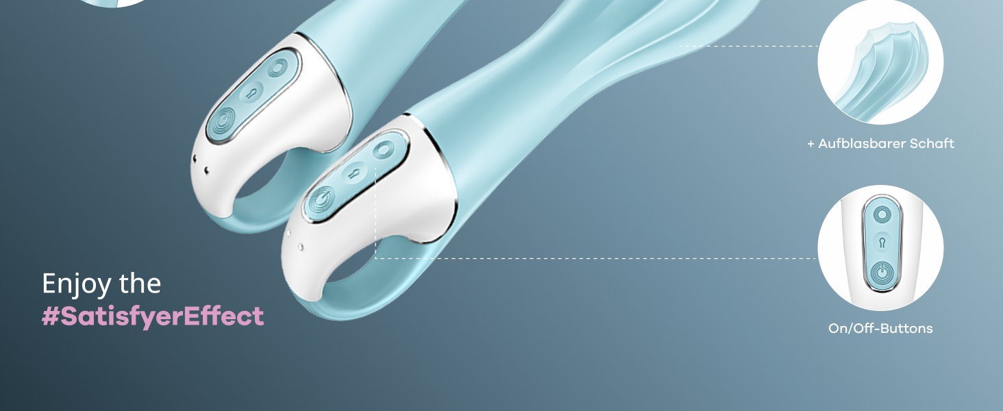 Vibrator Satisfyer Air Pump 5 Connect App: насос, G-spot, преміум-силікон | Вібратор для жінок