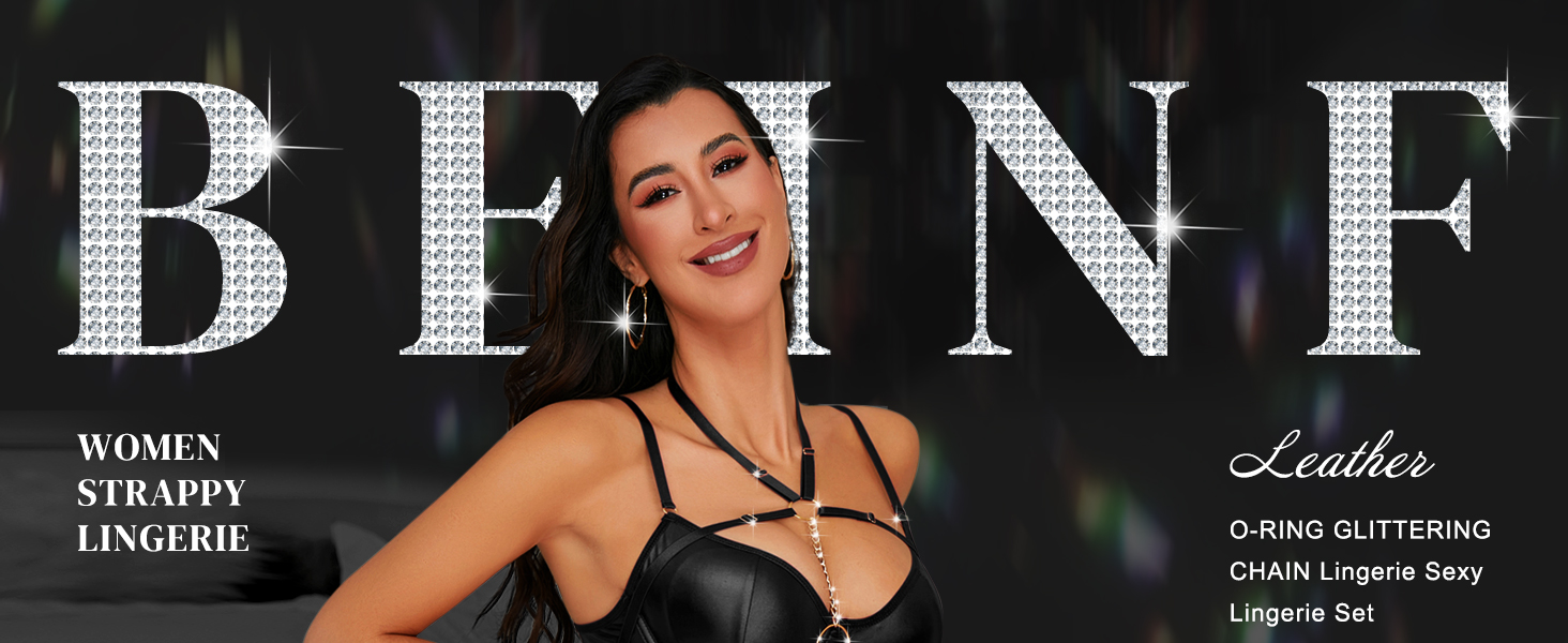 Сексуальний комплект нижньої білизни з бретельками для жінок, 7 частин: бюстгальтер з кісточками, трусики, панчохи, гетри, нагольник, ласий ланцюжок, червоний колір