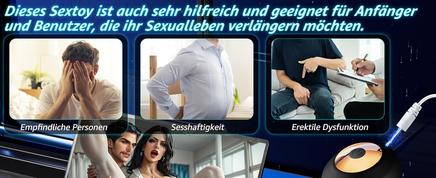 Вібратор для чоловіків Kexyz – стимулятор головки, тренажер для орального сексу, 9 режимів, секс-іграшка для соло-мастурбації