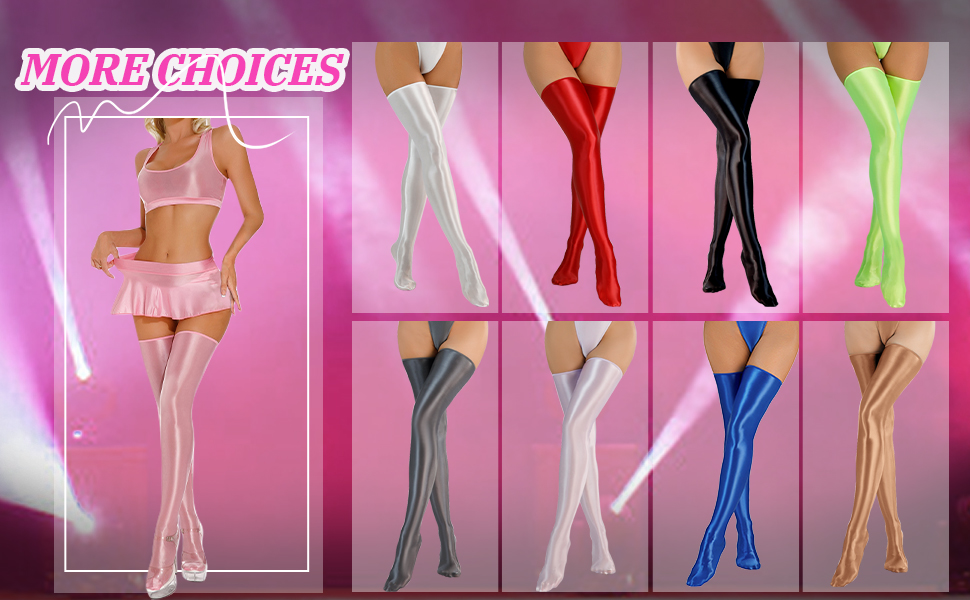 Чорні мереживні шкарпетки до коліна без шва для жінок Happy Cherry, антиковзаючі, еластичні