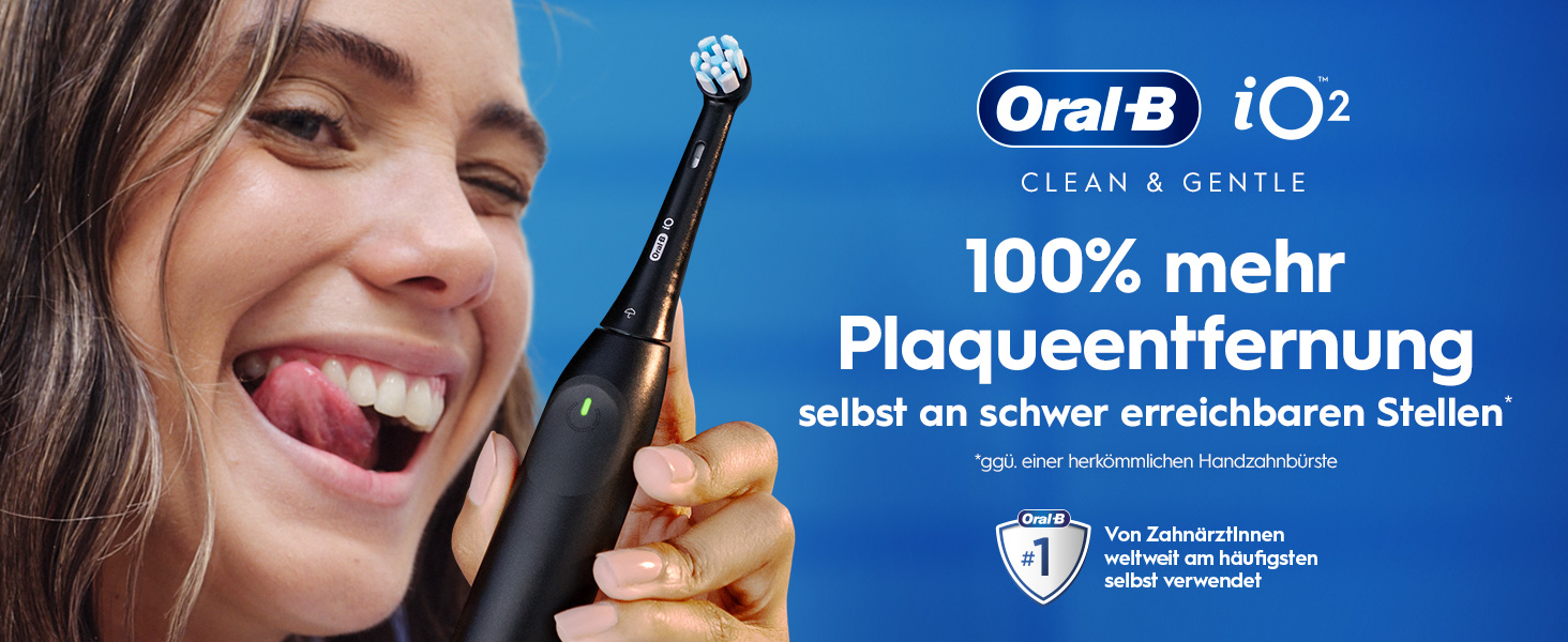 Електрична зубна щітка Oral-B iO Series 2 Night Black: 3 режими чищення, насадка та дорожній футляр