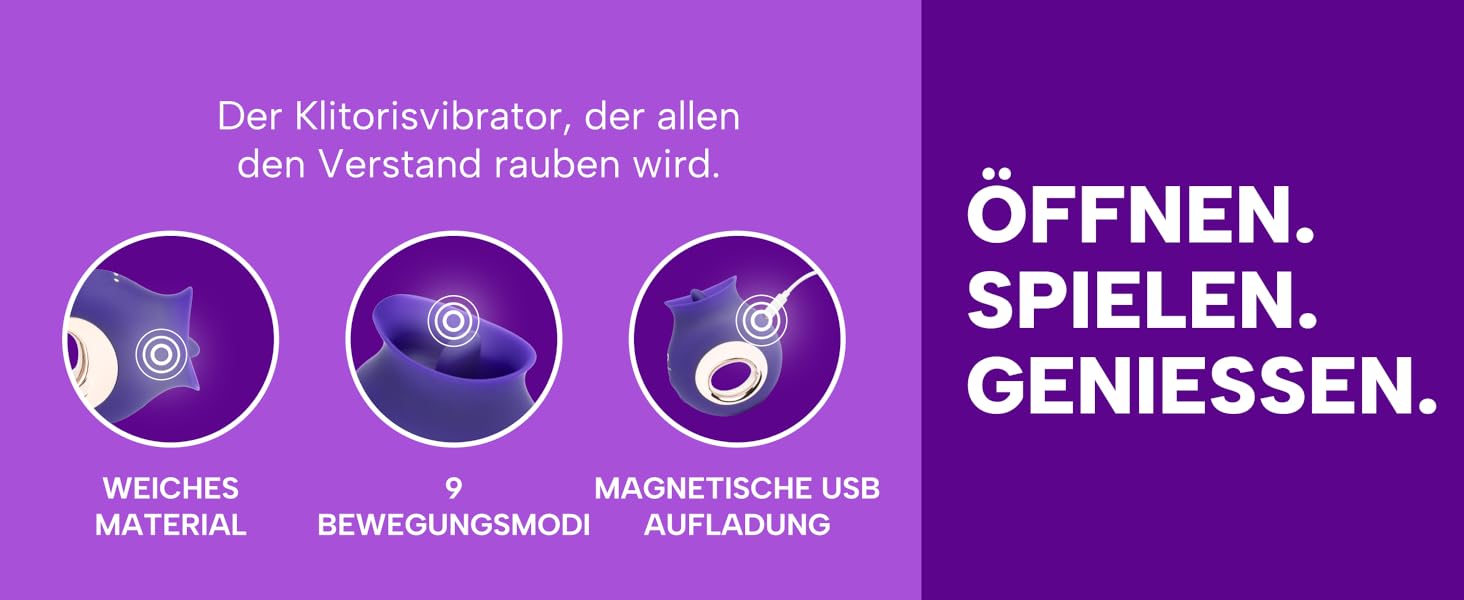 Вібратор для клітора MySecretCase з 9 режимів, USB, для жінок та пар