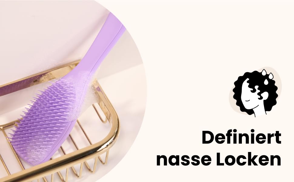 Щітка для волосся Tangle Teezer Ultimate Detangler для кучерявого та жорсткого волосся (типи 3C-4C), розплутуюча, дворівневі щетинки для визначення локонів та зменшення пухнастості, Манго та Рожевий