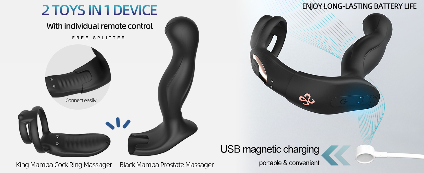 Анальний вібратор з електрошоком NAIXBTY для чоловіків: комплект з 3 електрошоком та 7 режимами вібрації, стимулятор простати, масажер, Buttplug, SM іграшка