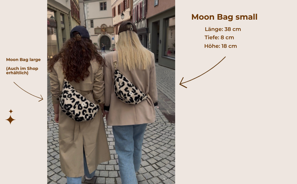 Жіноча сумка-кросбоді Teddy Moon Bag Small плюшева, маленька сумка через плече з кишенями та регульованим ременем, колір кремовий