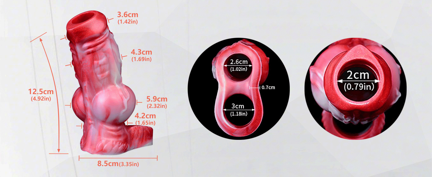 Реалістичний пеніс для собак з рідкого силікону TDLPlus – секс-іграшка для чоловіків та пар, розширювач пеніса