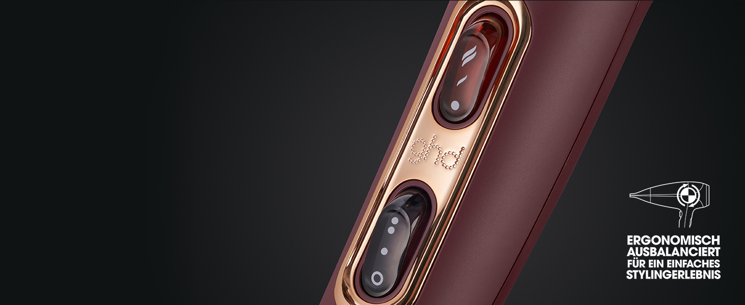 Професійний фен для волосся ghd Helios: швидке сушіння, низький рівень шуму, легка вага, для стілінгу та blowout (колір Bordeaux)