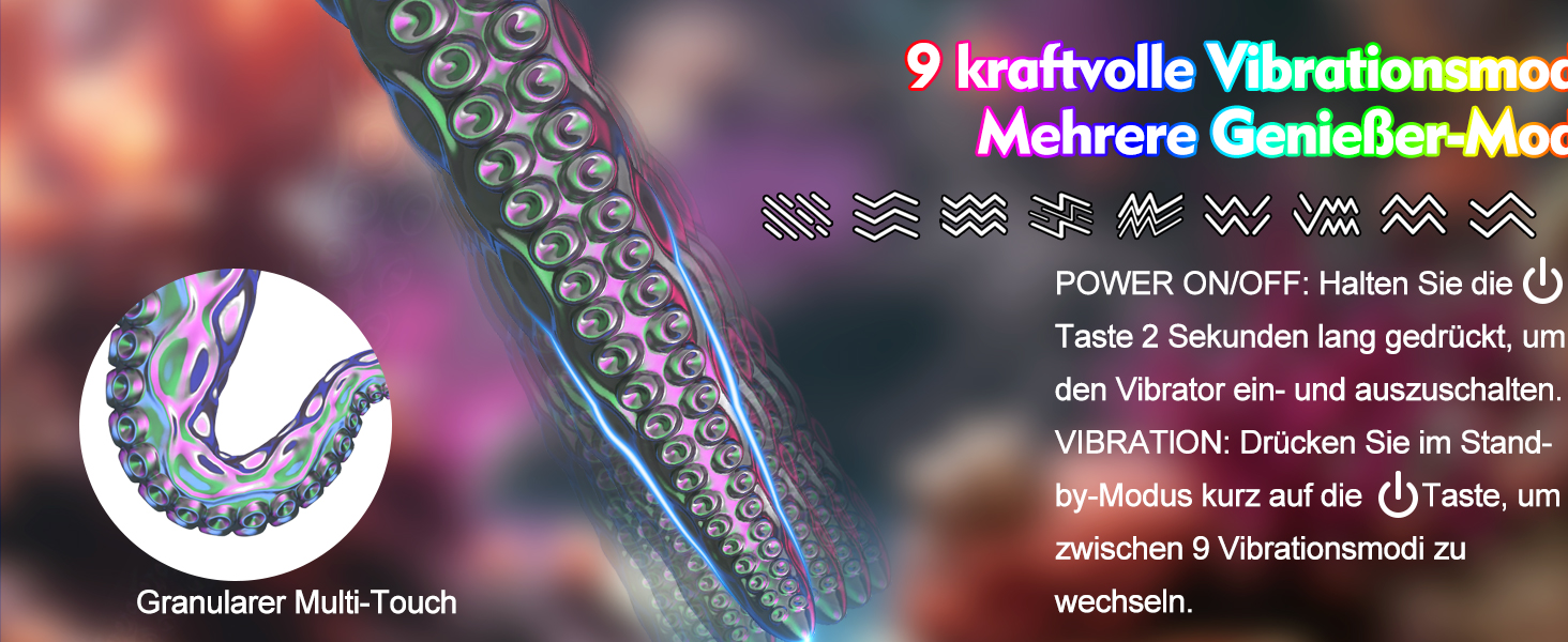 Вібратор для жінок з G-точкою, 9 режимів вібрації та LCD-дисплеєм, комплект