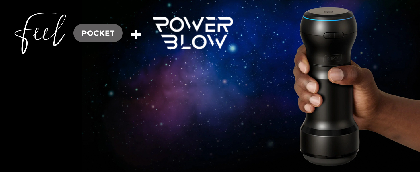 Масажер для чоловіків KIIROO PocketBlow з AI-керуванням - дискретний, для інтимної стимуляції