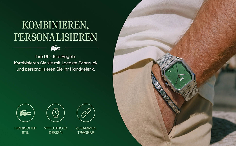 Чоловічий годинник Lacoste Chronograph Boston: кварцовий хронограф у золотисто-синьому кольорі з металевим ремінцем