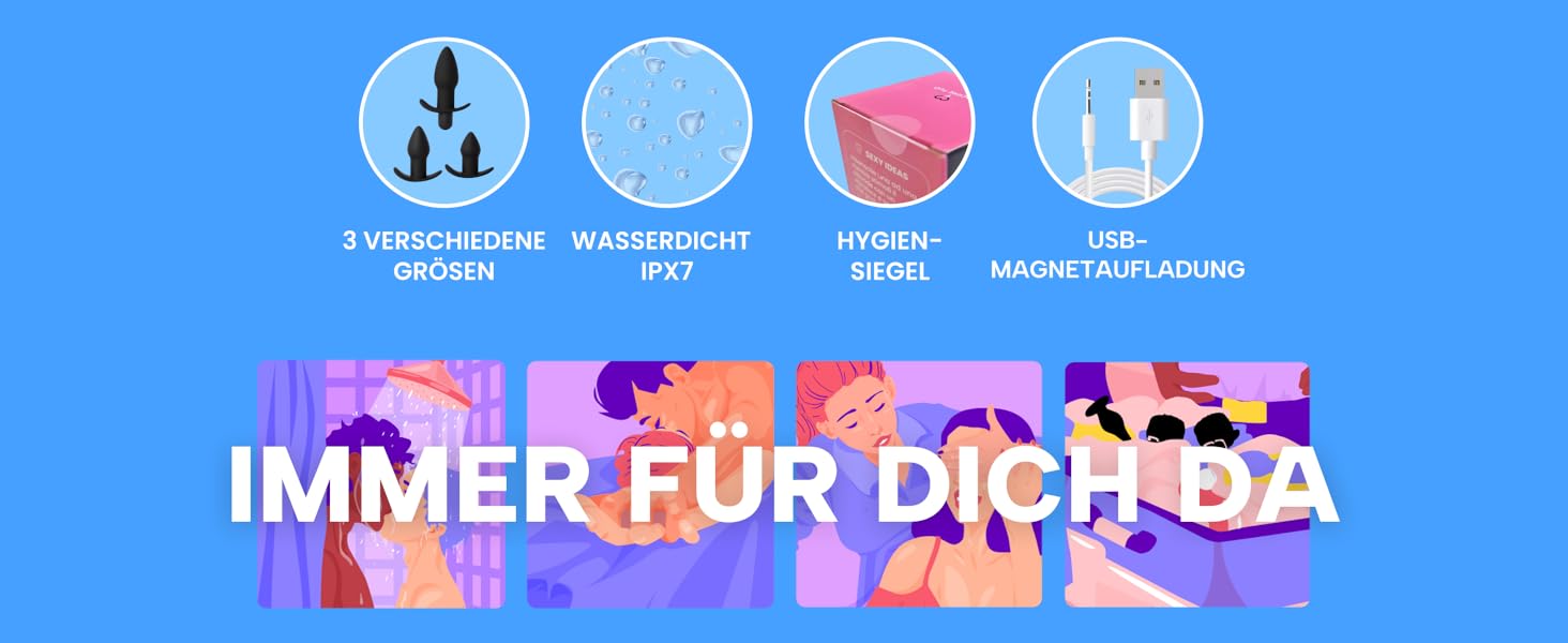 Анальний вібратор MySecretCase Analplug з пультом дистанційного керування, 10 режимів вібрації, USB-зарядка, для чоловіків та жінок