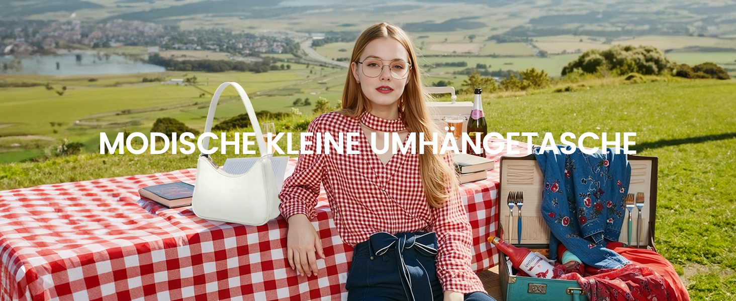 Жіноча міні-сумка через плече LOVEVOOK з екошкіри, маленька біла сумка-шопер для прогулянок, подорожей та вечірок