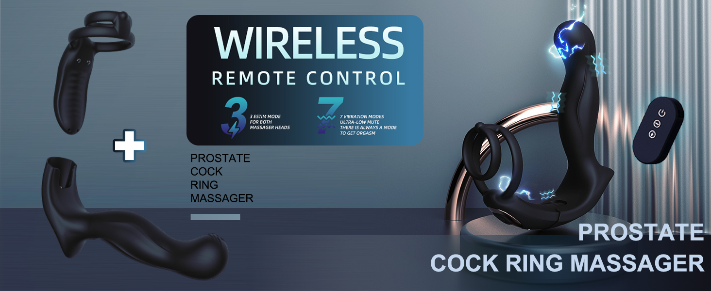 Анальний вібратор з електрошоком NAIXBTY для чоловіків: комплект з 3 електрошоком та 7 режимами вібрації, стимулятор простати, масажер, Buttplug, SM іграшка