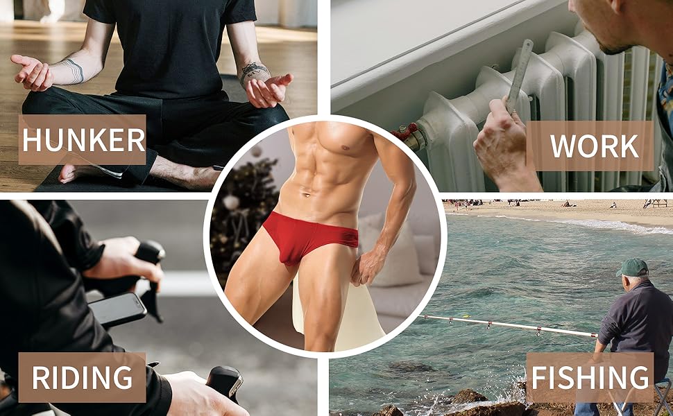 Труси чоловічі Faringoto Ice Silk, низька посадка, дихаючі, розмір M