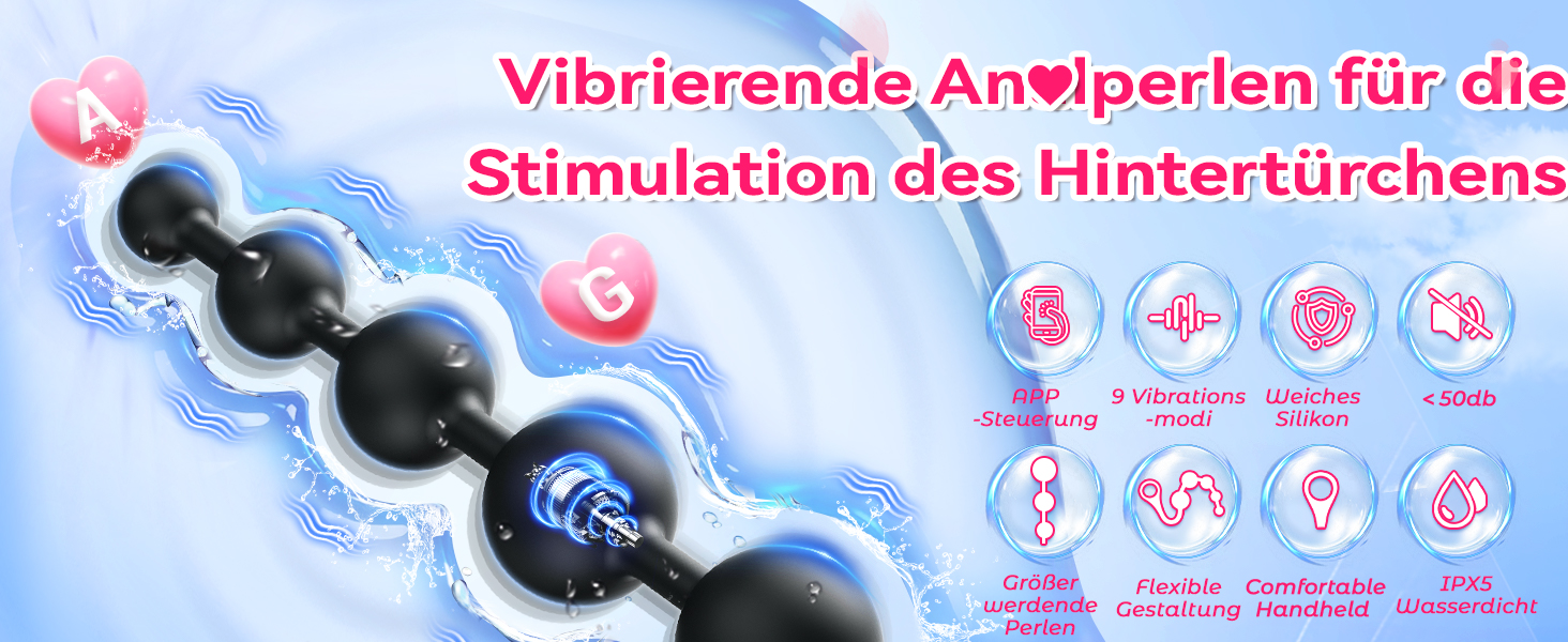 Анальні кульки для пар, анальний плагін, вібратор для ануса, стимуляція простати, кільце для пеніса, іграшки для геїв, керування через додаток