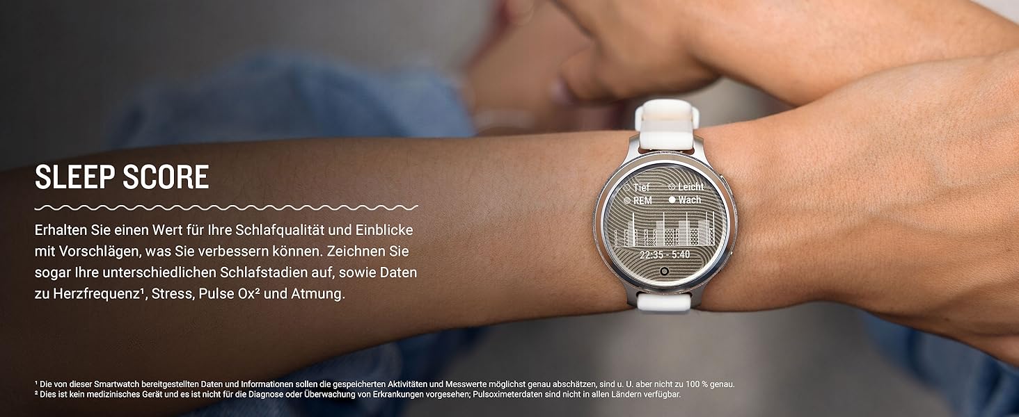 Смарт-годинник Garmin Lily 2 Active для жінок, сенсорний дисплей 2,54 см, відстеження здоров'я та фітнесу, смарт-сповіщення, колір Cream/Gold