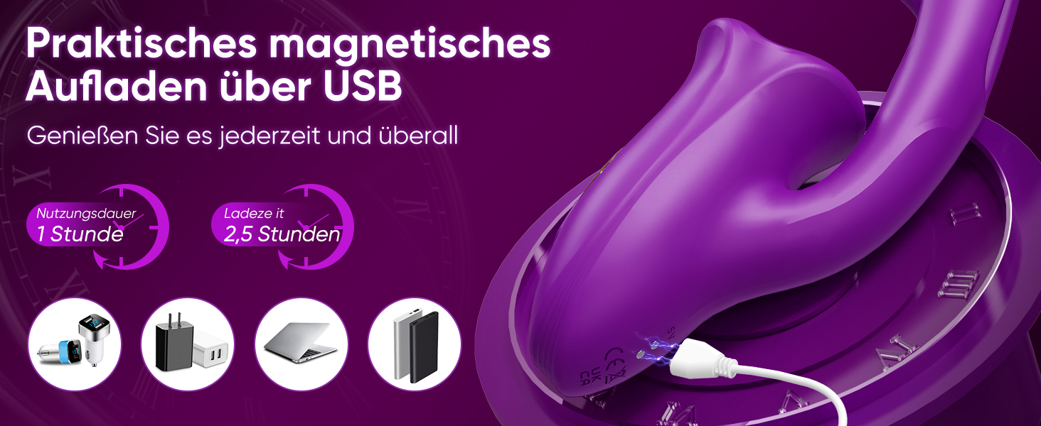 Вібратор для жінок з 10 режимами, стимулятор клітора та анальний секс-іграшка для пар