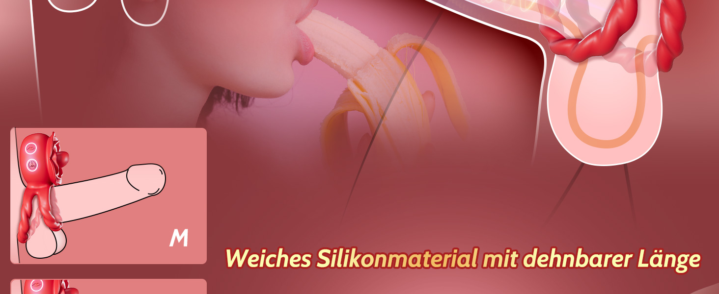 Кільце для пеніса з вібрацією для пар - сексуальні іграшки для дорослих, стимулятор G-точки, 10 режимів вібрації